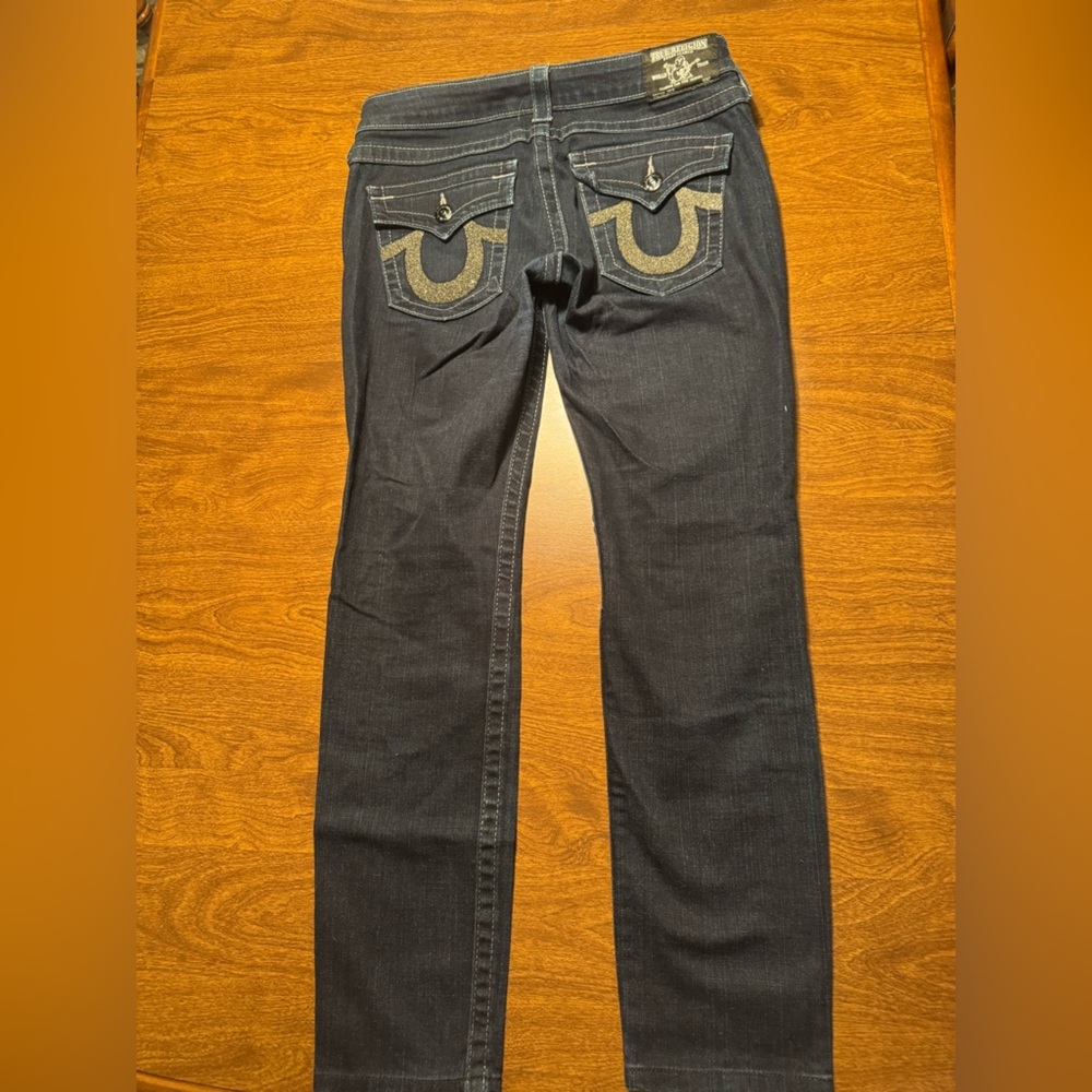 True Religion Women's Dark Blue Straight Leg Jeans - Picture 8 of 12